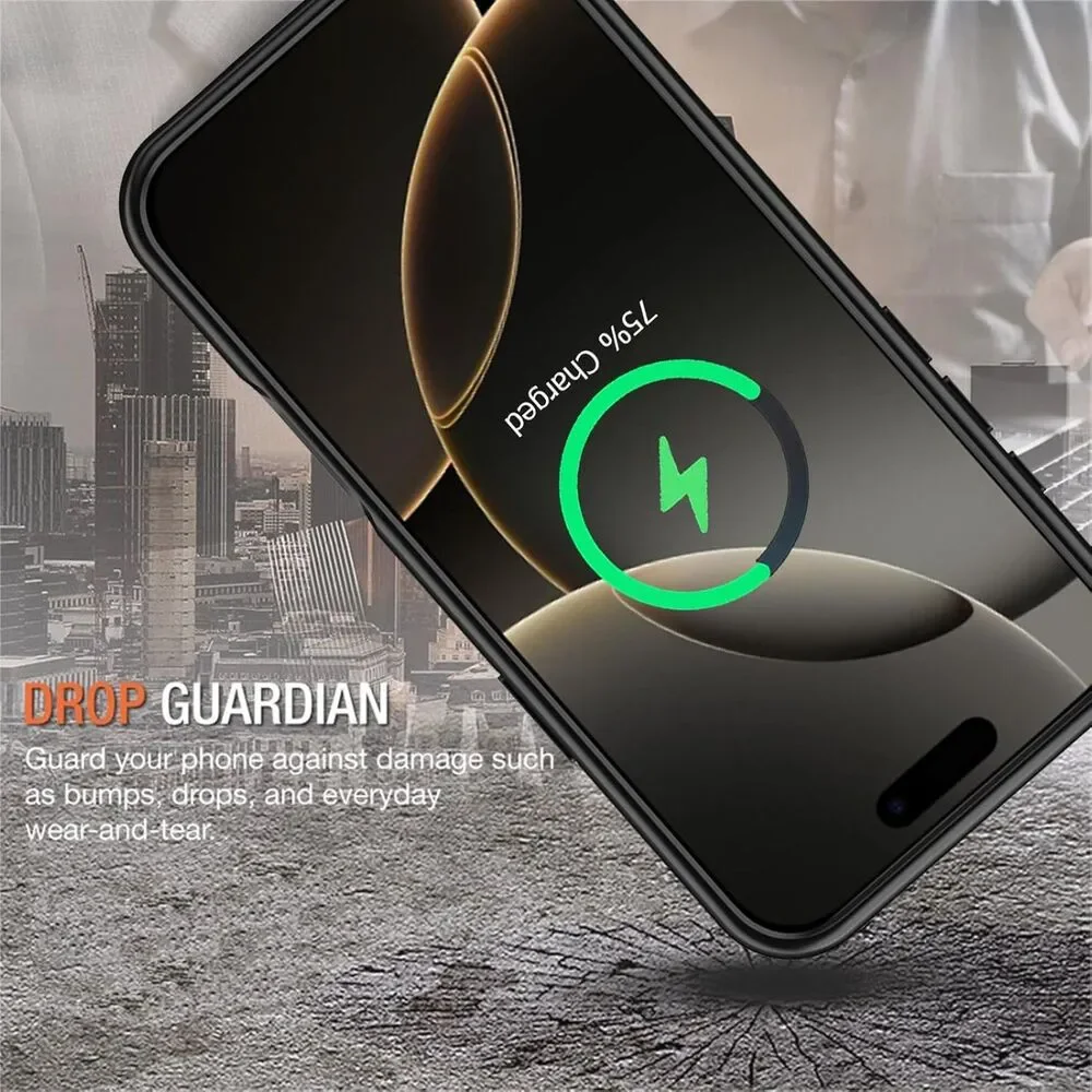 iPhone 16 Pro Max Battery Case 12000mAh Extended Power Wireless Charging Case